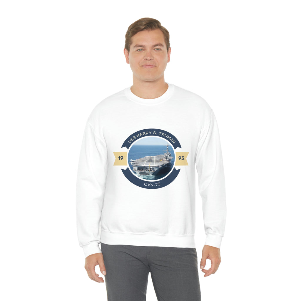 USS Harry S. Truman CVN-75 POD Navy Ship  Unisex Heavy Blend™ Crewneck Sweatshirt