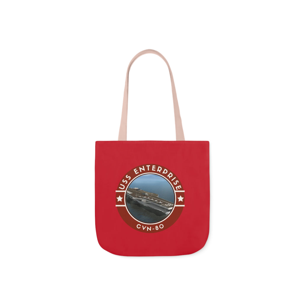 USS Enterprise CNV-80 United States Ships pod Polyester Canvas Tote Bag (AOP)