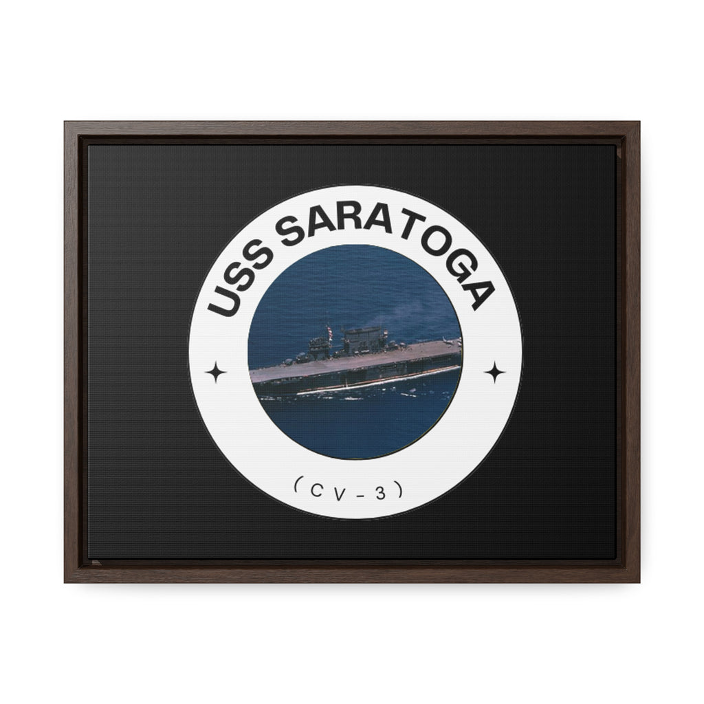 USS Saratoga (CV-3) United States Ships POD Gallery Canvas Wraps, Horizontal Frame