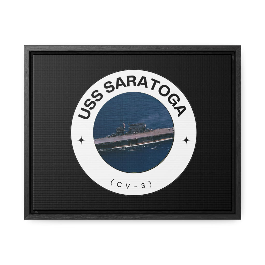 USS Saratoga (CV-3) United States Ships POD Gallery Canvas Wraps, Horizontal Frame