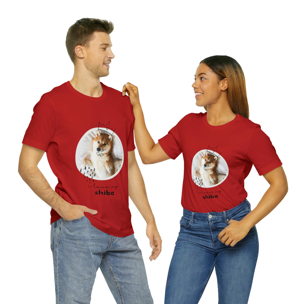 I love my Shiba Dog POD Unisex Jersey Short Sleeve Tee