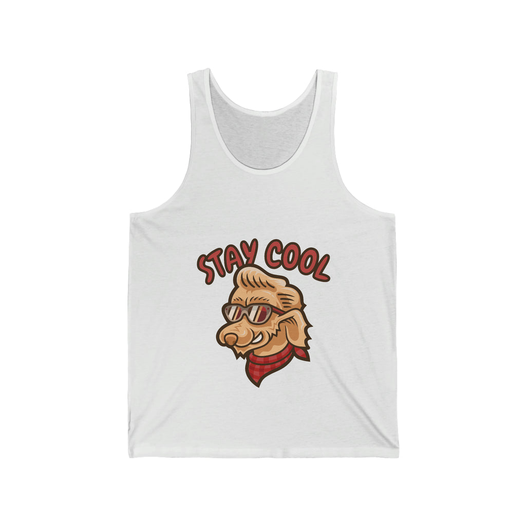 Stay Cool Dog Unisex Jersey Tank POD