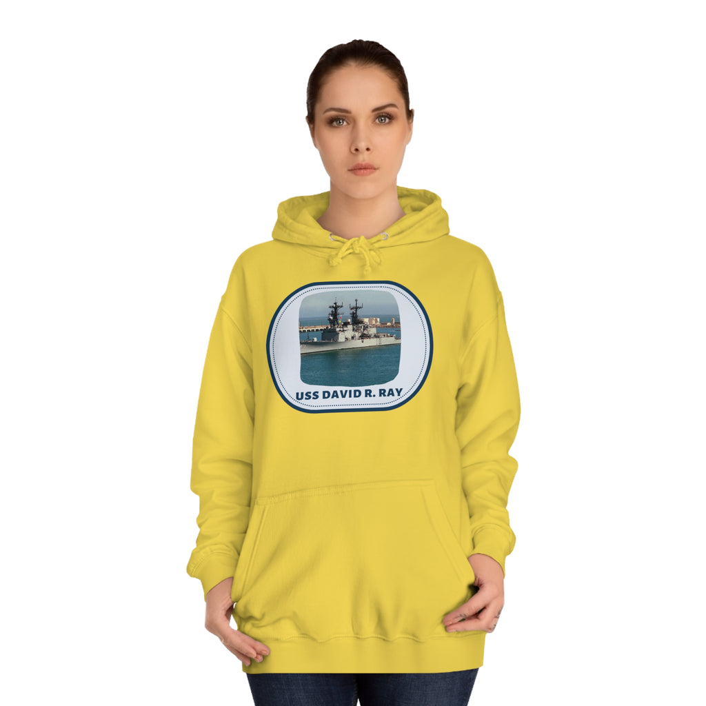 USS David R. Ray United States Ships POD Unisex College Hoodie