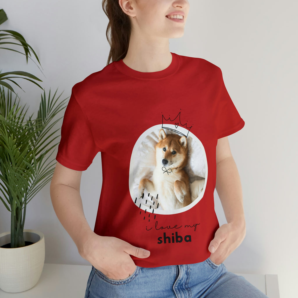 I love my Shiba Dog POD Unisex Jersey Short Sleeve Tee