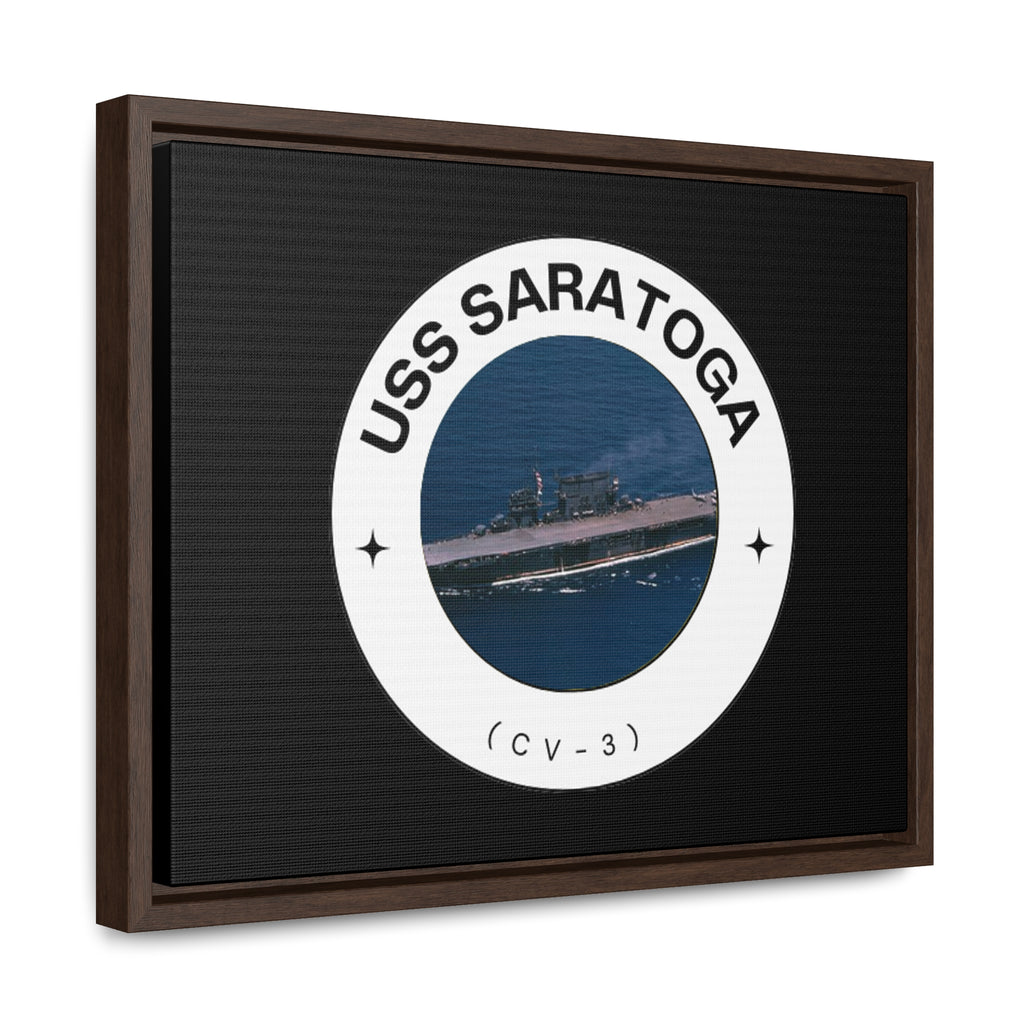 USS Saratoga (CV-3) United States Ships POD Gallery Canvas Wraps, Horizontal Frame