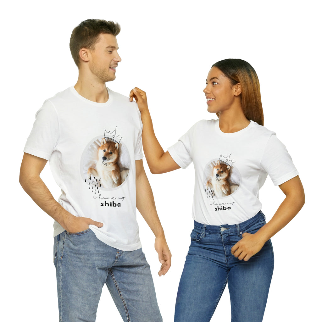 I love my Shiba Dog POD Unisex Jersey Short Sleeve Tee