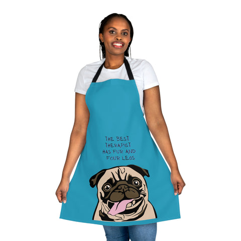 Pug Therapist Dog POD Apron (AOP)