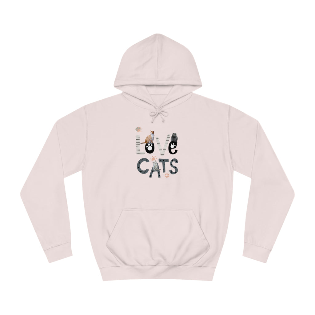 LOVE CATS POD Unisex College Hoodie