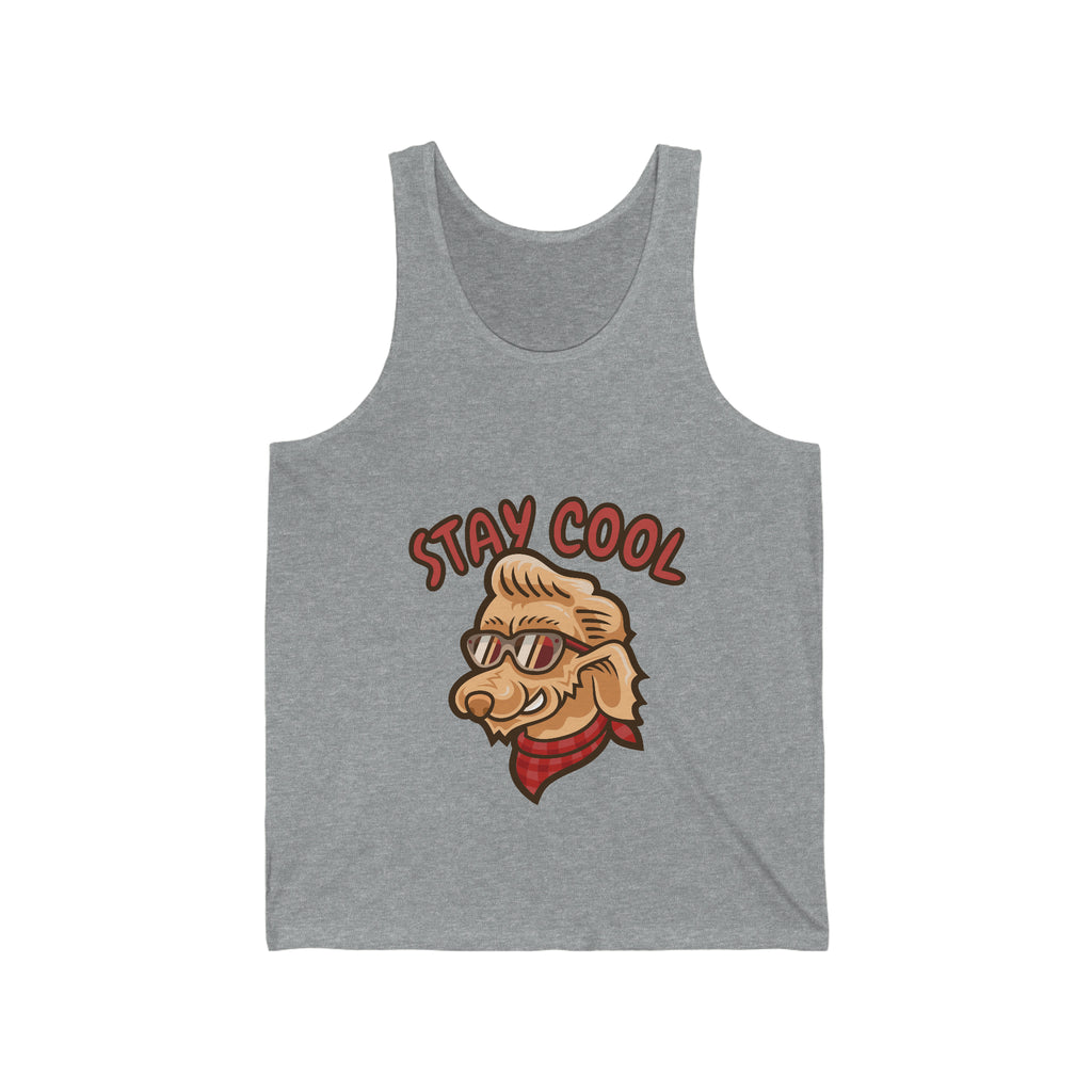 Stay Cool Dog Unisex Jersey Tank POD