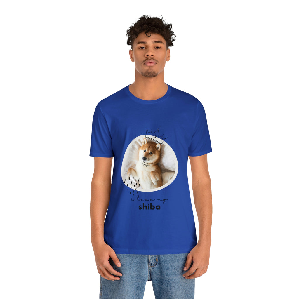 I love my Shiba Dog POD Unisex Jersey Short Sleeve Tee