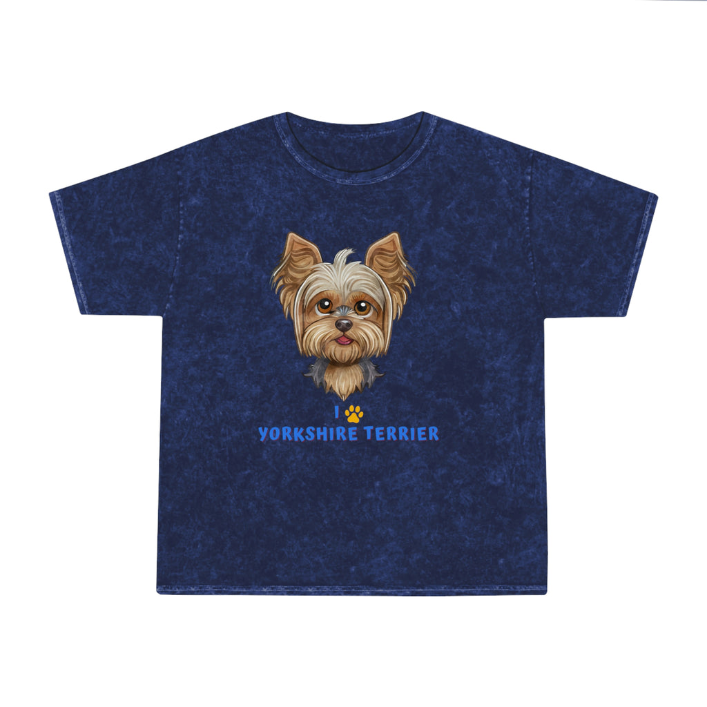 I love my Yorkshire Terrier Dog POD Unisex Mineral Wash T-Shirt