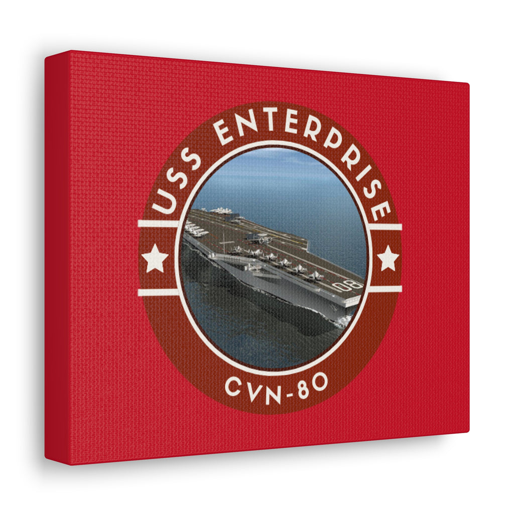 USS Enterprise CNV-80 United States Ships POD Canvas Gallery Wraps