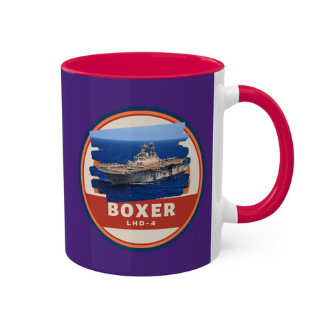 USS Boxer LHD-4 United States Ships POD Colorful Mugs, 11oz