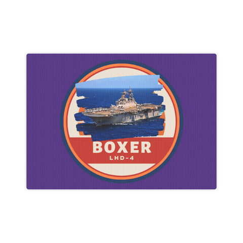 USS Boxer LHD-4 United States Ships POD Canvas Photo Tile