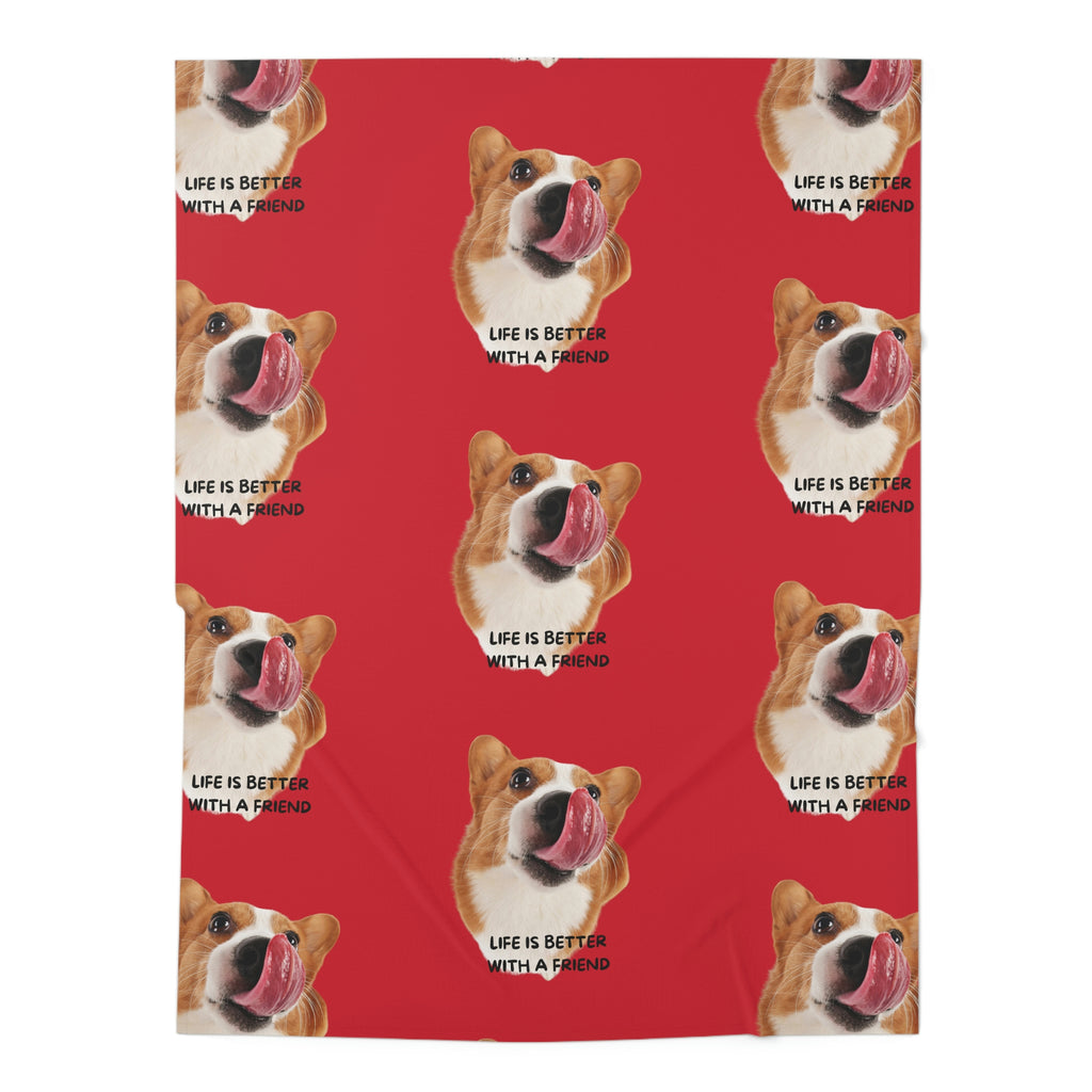 life is better with a friend Dog POD Baby Swaddle Blanket
