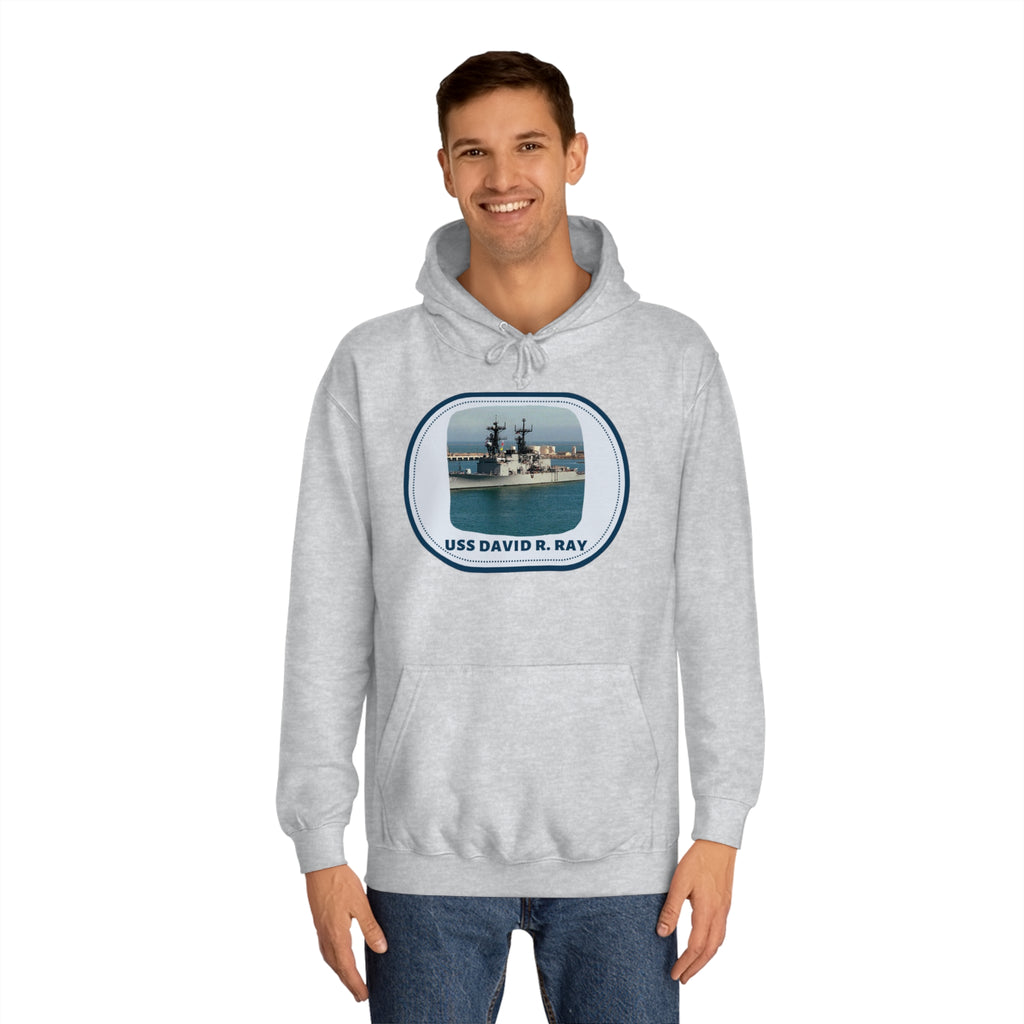 USS David R. Ray United States Ships POD Unisex College Hoodie