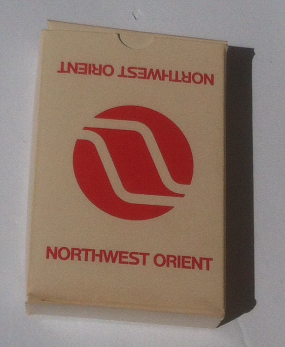 Vintage Box of Playing Cards from Northwest Orient, Vintage Poker Cards, Black Jack Cards