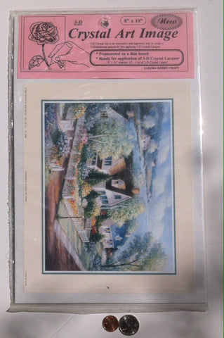 Vintage 1996 Still in Package, Quality Art, 3D Crystal Art Image, Premounted on a thin Board, Ready for 3D Crystal Lacquer, Vintage Art