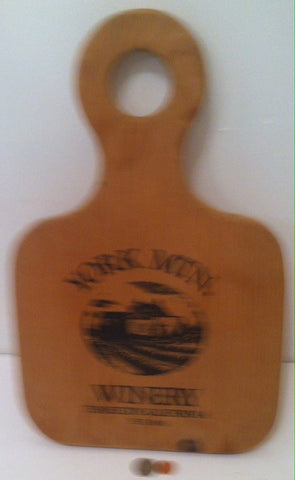 Vintage Wooden Cutting Board, York Mtn. Winery, Templeton, California, Vintage Wall Hanging, Kitchen Decor, Wood Cutting Board, Winery Art