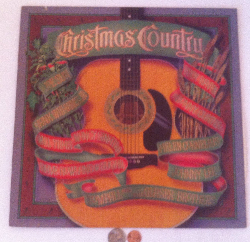 Vintage 1981 Country Music Album, Christmas Country, Hank Williams Jr., Mel Tillis, Johnny Lee, Nancy Sinatra, Joe Sun, Eddy Raven and More