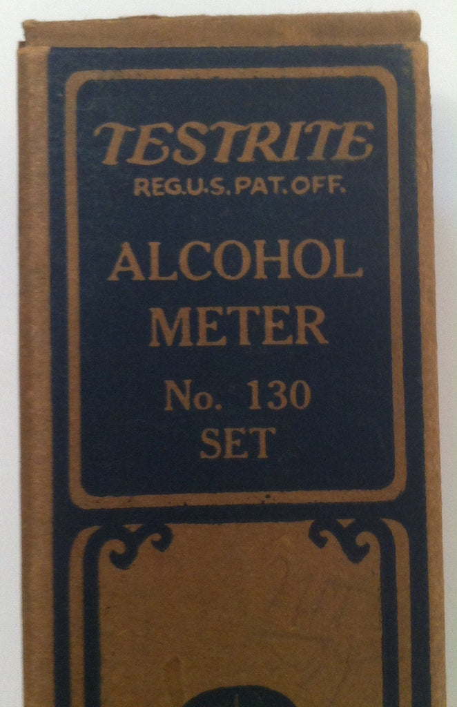Vintage TestRite Alcohol Meter, TextRite Instrument Company, Made in USA, in Original Box, Glass, Rubber and Metal, Radiator Care, Car Care
