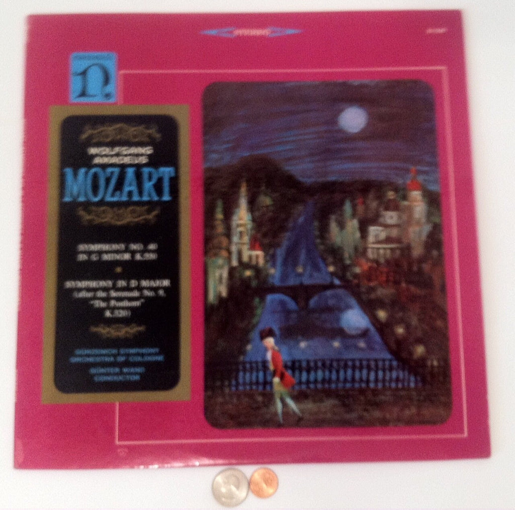 Vintage LP Album Wolfgang Amadeus Mozart Symphony No. 40, Symphony in D Major, No Scratches, Like New Really, Mozart Music Album, Classical