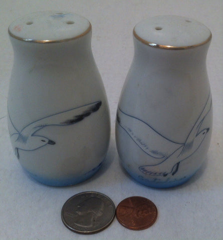 Vintage Salt and Pepper Shakers, Set of Vintage Salt & Pepper Shakers, Catalina, Bird Flying