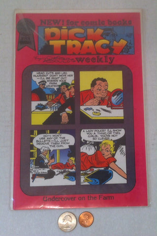 Vintage 1989 Dick Tracy Comic Book, Blackthorne Publishing, Collectible Comic Book, Classic Comics, Funny Papers, Undercover On the Farm