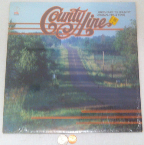 Vintage 1979 Country Music Album LP, County Line, Crystal Gayle, Kenny Rogers, Barbara Mandrell, Oak Ridge Boys, Tanya Tucker, Mel Tillis