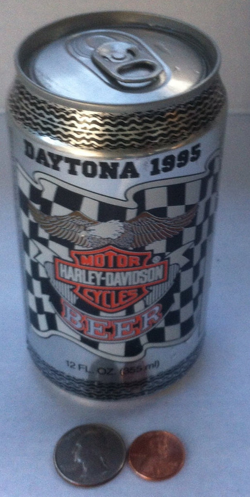 Vintage 1995 Daytona Harley Davidson Beer Can, Collectible Beer Can, Harley Davidson Motorcycles,  Daytona Beach, Cruise the Beach, Biker