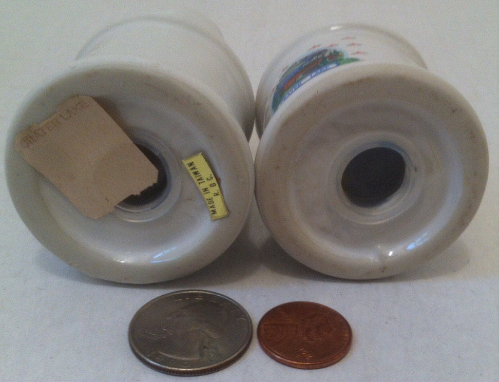 Vintage Salt and Pepper Shakers, Set of Vintage Salt & Pepper Shakers, Crater Lake, Old Fashioned Milk Can Design, Kitchen Decoration, Decor