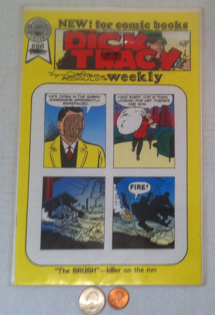 Vintage 1989 Dick Tracy Comic Book, Collectible Comic Book, Shelf Display, Classic Comic Book, Blackthorne Publishing, The Brush, Killer Run