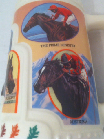 Vintage 1992 Horse Racing Beer Stein, Cup, Mug, Shelf Display, Bar Decor, Home Decoration, Mug, Drinking Cup, Major Stakes Winners, Stein