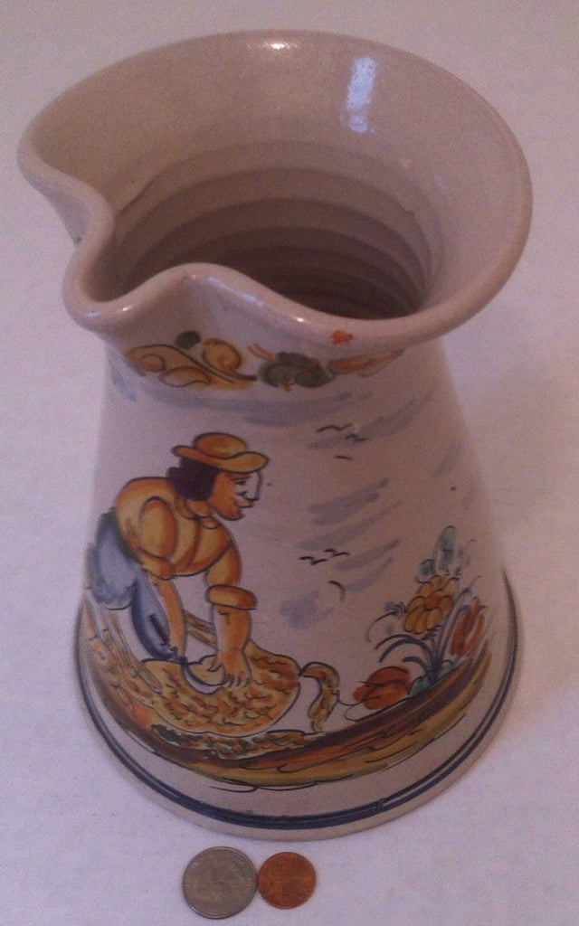 Vintage Serving Pitcher, Kitchen Decor, Home Decoration, Really Nice Quality Hand Made Pitcher, Server, 8 x 6 1/2 inches, Kitchen Decoration