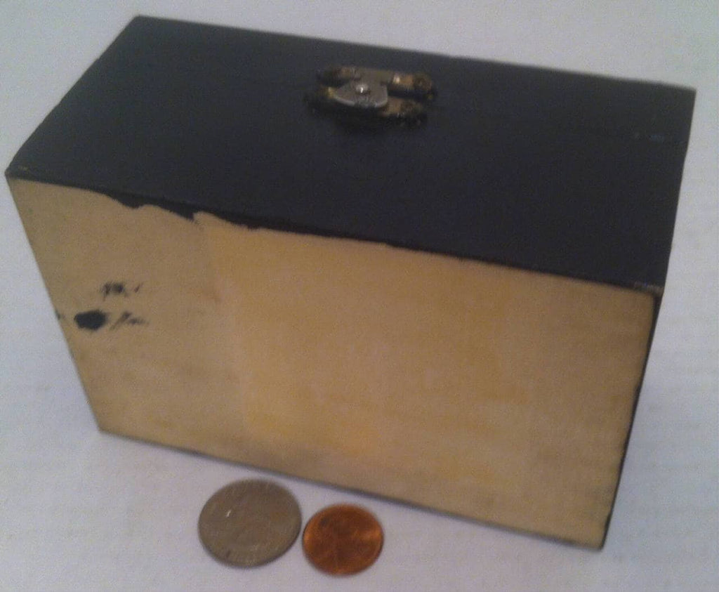 Vintage Wooden Box, Storage Box, Stash Box, Shelf Display, Wood Box, Zmaster 5 x 3 1/4 x 2 1/2.