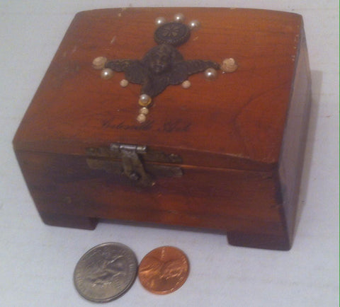 Vintage Wooden Hand Made Box, Stash Box, Storage Box, 1969, Quality Made Box, Batesville, Ark, Accents, 4 x 3 x 2