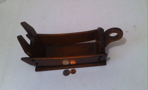Vintage Wooden Wine Bottle Holder, 13 x 4 1/2, Table Display, Kitchen Decor, Table Decor, Quality Hardwood, Barware, Wine, Whiskey