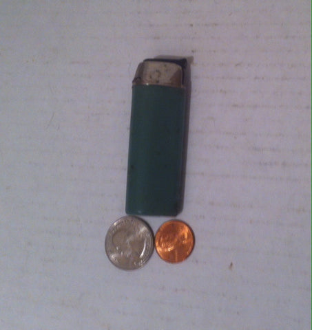 Vintage Lighter, Green, Made in Holland, Old Vintage Lighter, Cigars, Cigarettes, More