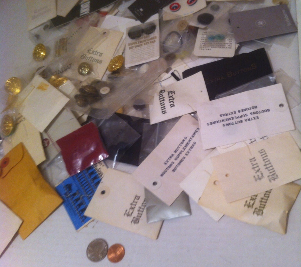 Vintage Lot of Lots of Buttons, Metal, Plastic, Resin, Hard to Find, Fun to Find, Unique Designs, Pile of Vintage Quality Buttons