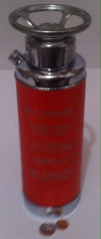 Vintage Metal Barware Thrist Extinguisher, 11" Tall, Game Room Decor, Man Cave, Garage, Bar, Drinking, Home Decor, Normal Used Vintage