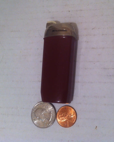 Vintage Lighter, Red, Made in Holland, Poppel, Old Vintage Lighter, Cigars, Cigarettes, More