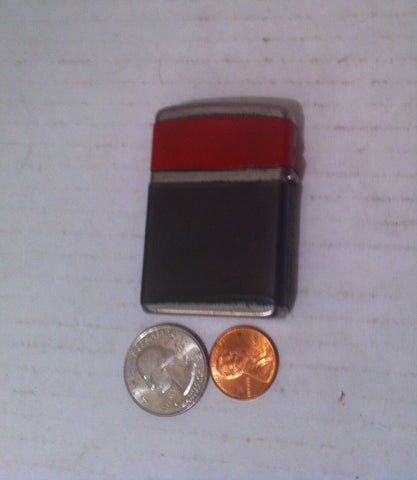 Vintage Metal Lighter, Red & Gray, Champ, Made in Austria, Old Vintage Lighter, Cigars, Cigarettes, More