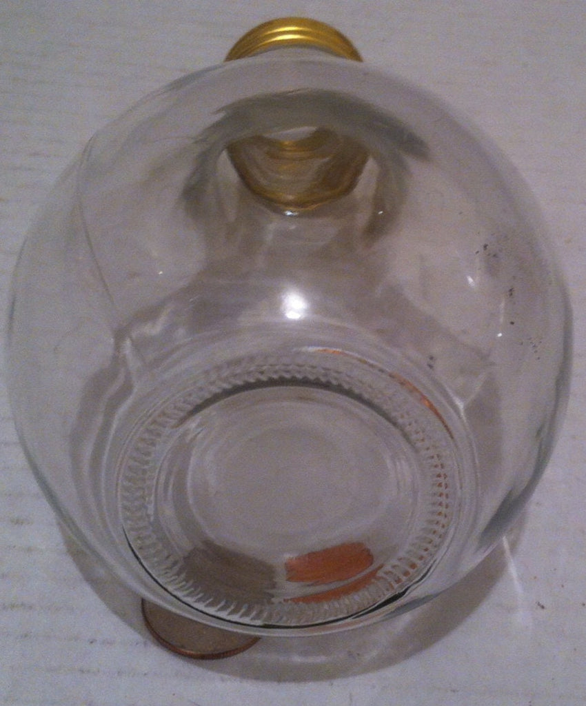 Vintage Glass Light Bulb Bottle, Paperweight, Desk Decor, Electrician Company, Fun, 7 x 4, Fun Light Bulb, Thick Glass, Quality Made