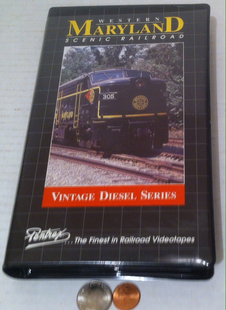 Vintage VHS Western Maryland Scenic Railroad Vintage Diesel Series, Nice Good Video in Clamshell Case