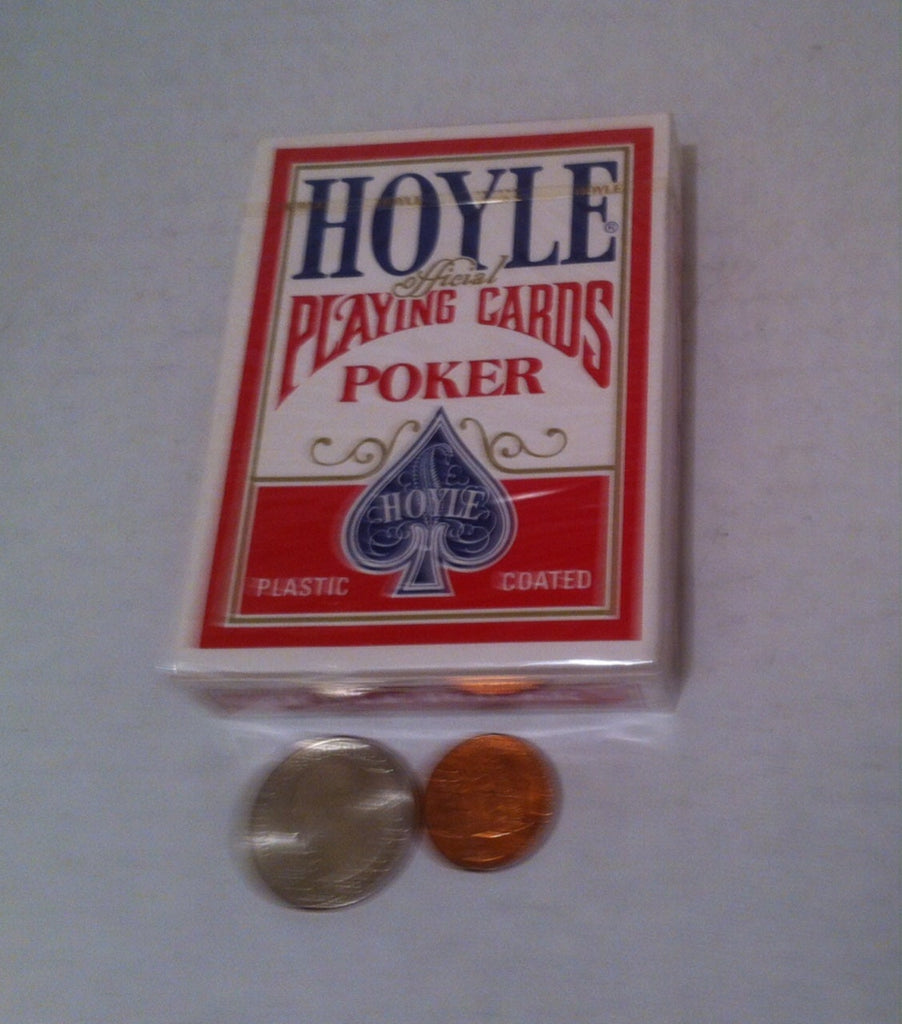 Vintage Poker Playing Cards, Still Factory Sealed, Hoyle, 5 Card Stud, 21, Poker, Playing Cards, Made in USA,  Gambling, Cards