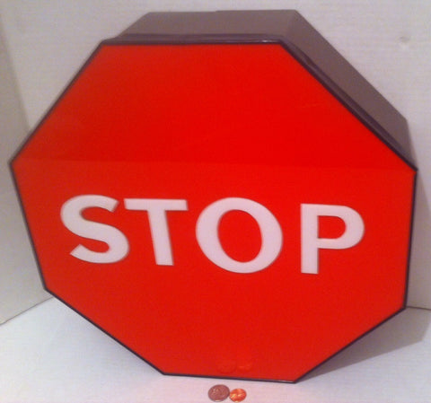 Vintage Stop Sign Light Box, Acrylic Stop Sign, 15 x 15 x 5, Great for Store Exposure, Man Cave, Garage, Shop, Fun, Empty Stop Sign Box