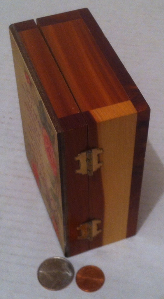 Vintage Wooden Box, Storage Box, Stash Box, 5 x 4 x 2, Mother, Dale Hollow Lake, Celina, TN, Redwood Box, Quality Made Box