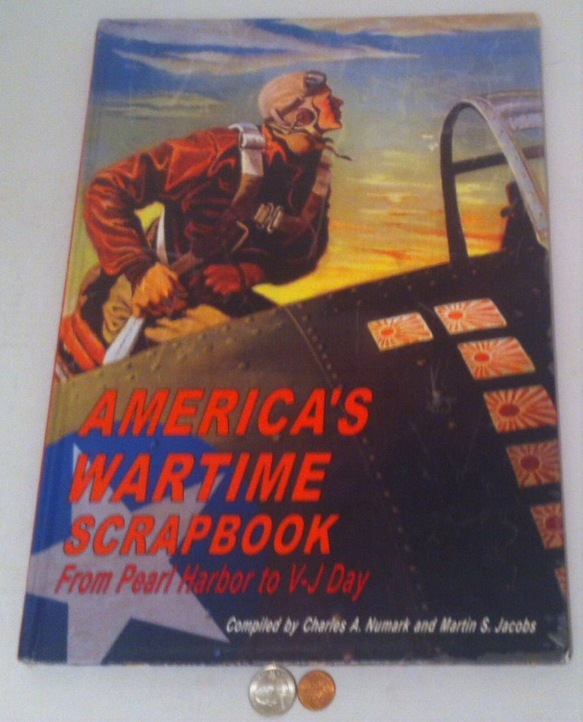 Vintage Book, America's Wartime Scrapbook from Pearl Harbor to VJ Day, Book with a Ton of Color Pictures, Great to Cut Out and Make