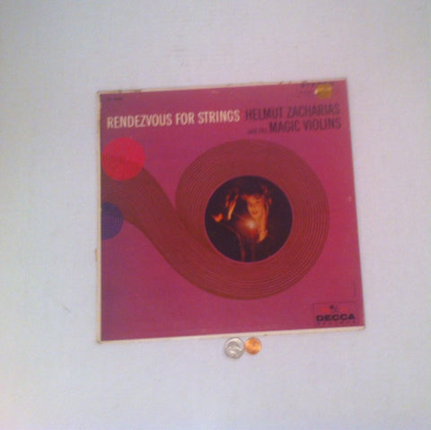 Vintage Album Rendezvous for Strings, Helmut Zacharias, LP, Record, 33, Music Album, Vinyl Record