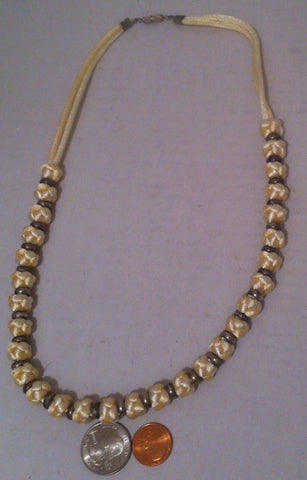 Vintage Ladies Necklace, Choker, White Rope Necklace, 20" Long, Jewelry, Clothing Accessory, Fashion, Nice Quality, Vintage Jewelry